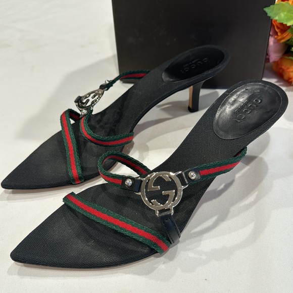 Authentic Gucci Pointed Kitten Heels with box - Picture 3 of 11